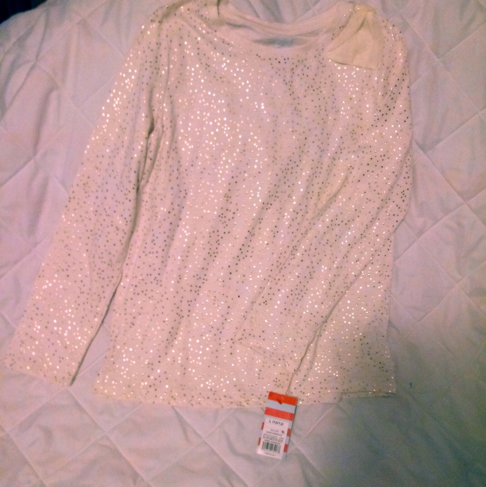Justice Cream with Gold Dots Shirt